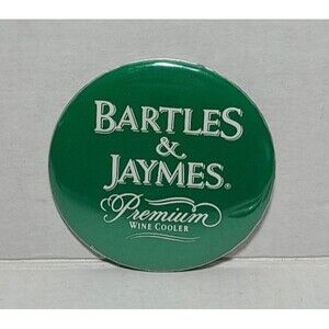 Vintage Bartles & James Premium Wine Cooler 3" PinBack Button pin